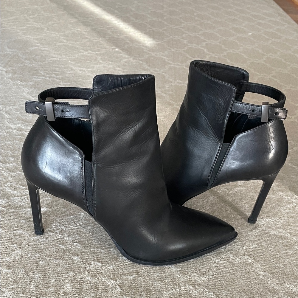 Vince Sleek Black “Calla” Boots
